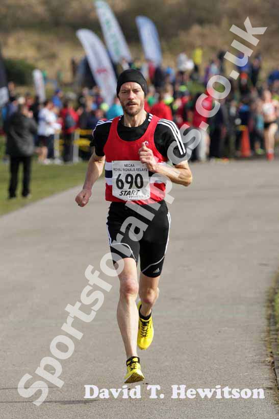 Kevin Capper (NSP) lead the over-50s Royal Signal Relays.